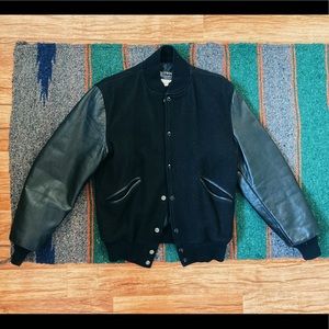 Vintage Butwin Leather Varsity Jacket